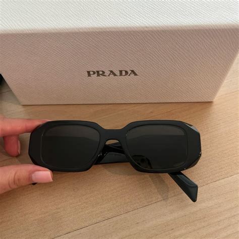 prada 2015 runway|Prada runway 49mm rectangle sunglasses.